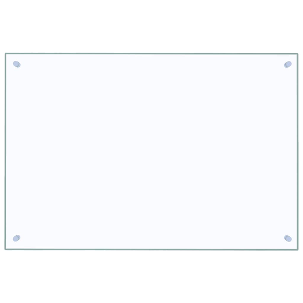 Paraschizzi per Cucina Trasparente 90x60 cm in Vetro Temperato