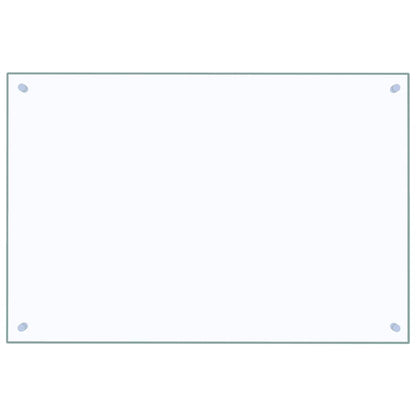 Paraschizzi per Cucina Trasparente 90x60 cm in Vetro Temperato