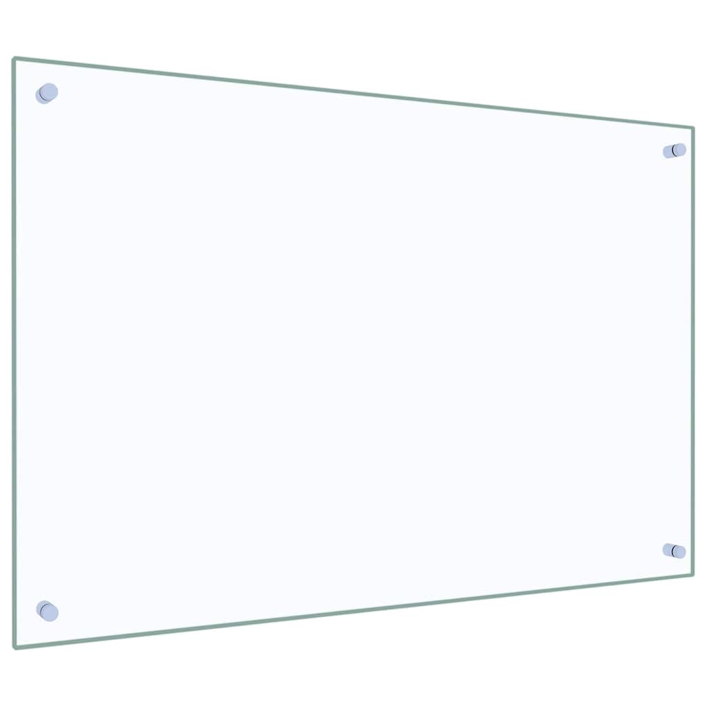 Paraschizzi per Cucina Trasparente 90x60 cm in Vetro Temperato