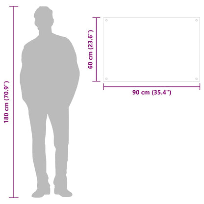 Paraschizzi per Cucina Trasparente 90x60 cm in Vetro Temperato