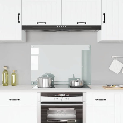 Paraschizzi per Cucina Trasparente 90x60 cm in Vetro Temperato