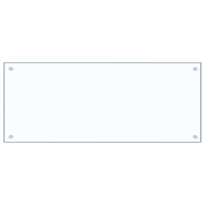 Paraschizzi per Cucina Trasparente 100x40 cm in Vetro Temperato