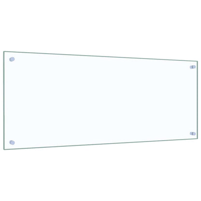 Paraschizzi per Cucina Trasparente 100x40 cm in Vetro Temperato