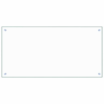 Paraschizzi per Cucina Trasparente 100x50 cm in Vetro Temperato