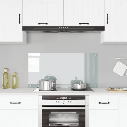 Paraschizzi per Cucina Trasparente 100x50 cm in Vetro Temperato