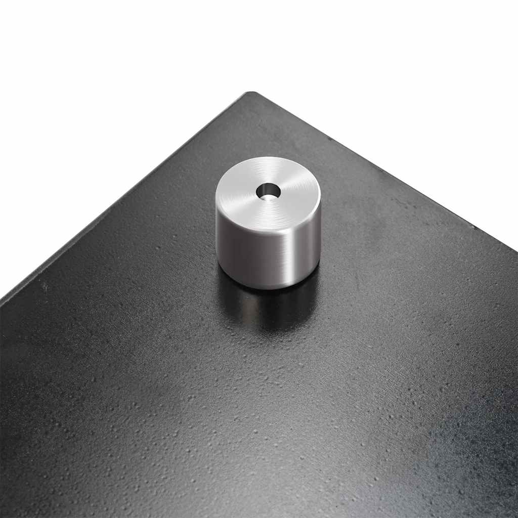 Paraschizzi per Cucina Nero 80x50 cm in Vetro Temperato