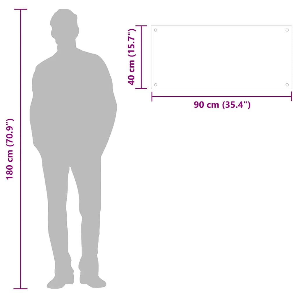 Paraschizzi per Cucina Nero 90x40 cm in Vetro Temperato