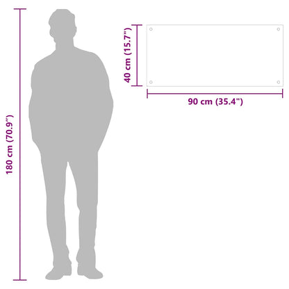 Paraschizzi per Cucina Nero 90x40 cm in Vetro Temperato