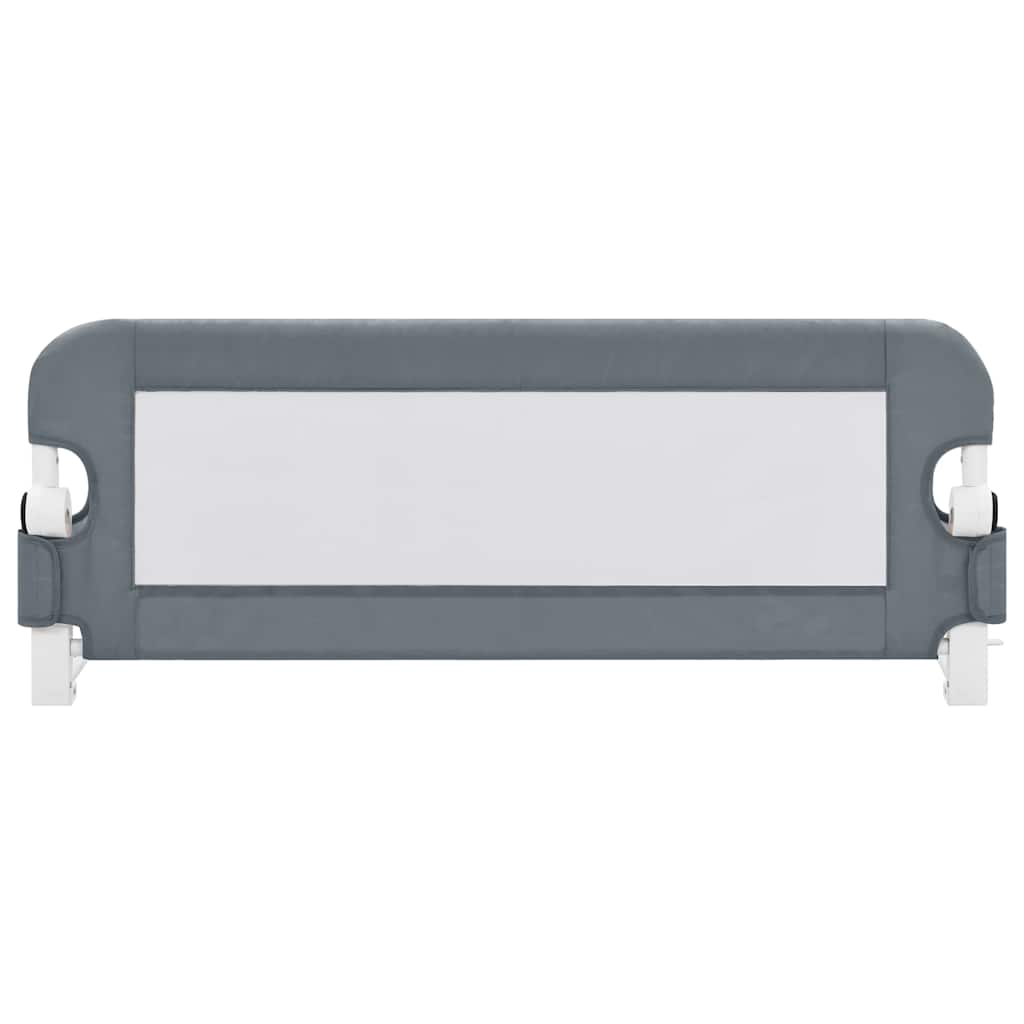 Sponde Letto di Sicurezza Bambini Grigio 102x42cm Poliestere - homemem39