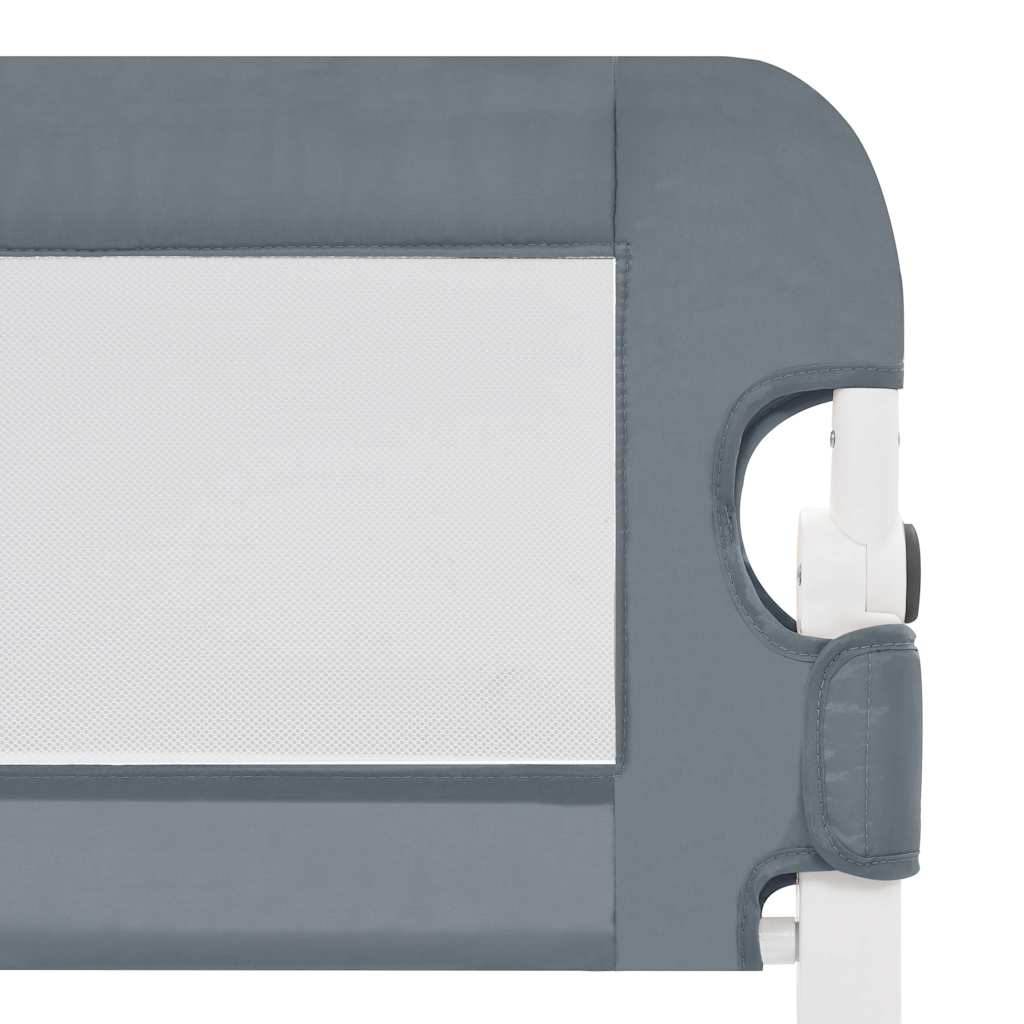 Sponde Letto di Sicurezza Bambini Grigio 102x42cm Poliestere - homemem39