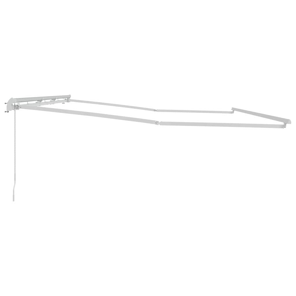 Tenda da Sole Bianco 6 x 3 m Metallo