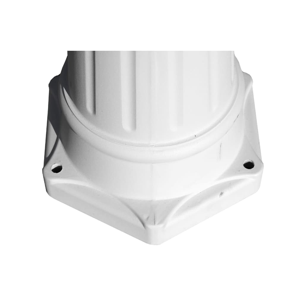 Lampione da Giardino a 3 Bracci 215 cm in Alluminio Bianco - homemem39