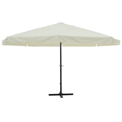 Ombrellone bianco in alluminio 500 cm | homemem39