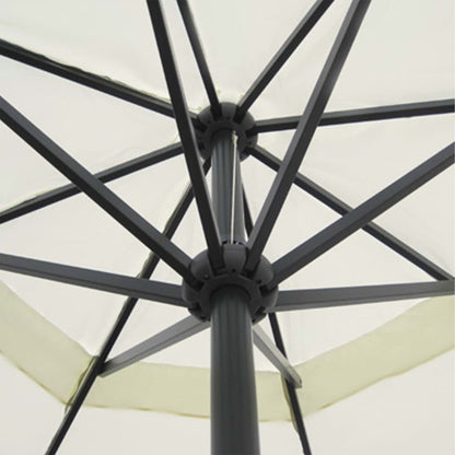 Ombrellone bianco in alluminio 500 cm | homemem39