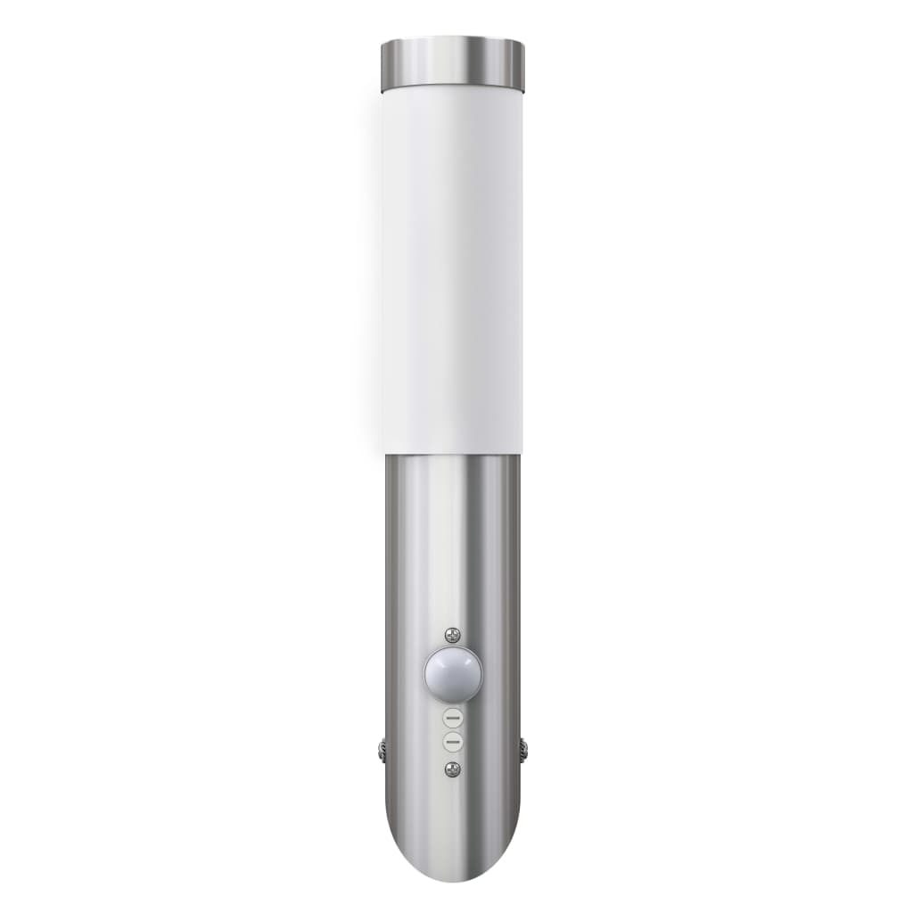 Lampioncino moderno in acciaio inox, sensore di movimento - homemem39