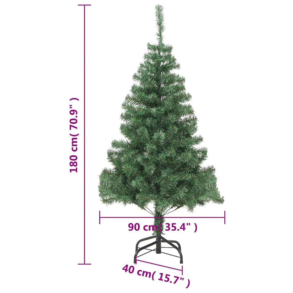 Albero di Natale Artificiale con Supporto 180 cm 564 Rami - homemem39