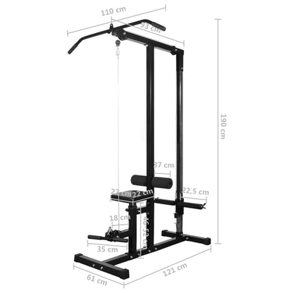 Panca Multifunzione Home-Fitness senza Pesi Palestra in Casa | homemem39