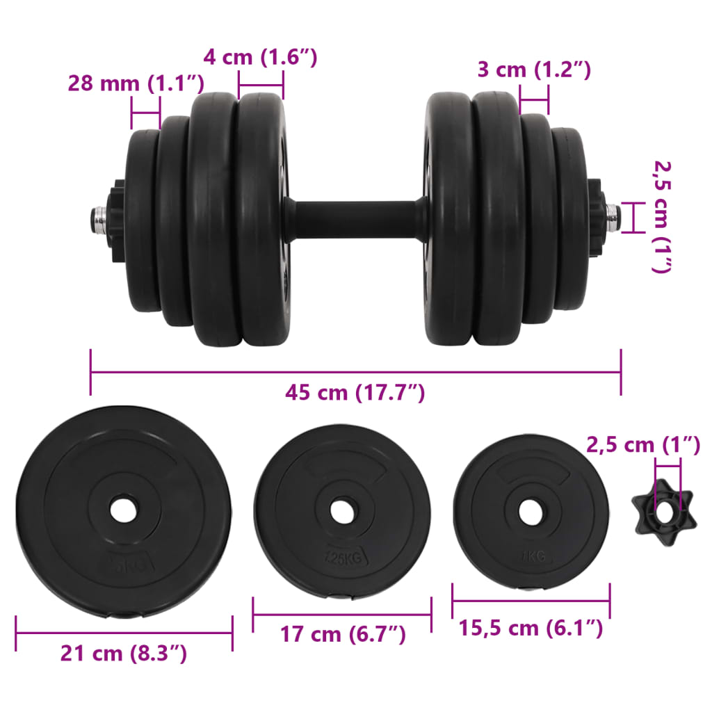 Manubri 2x15 kg | homemem39