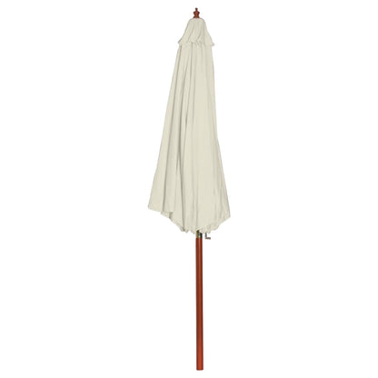 Ombrellone 300x258 cm Bianco Sabbia | homemem39