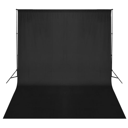 Sistema Portafondali con Fondale Nero 300 x 300 cm - homemem39