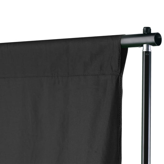 Sistema Portafondali con Fondale Nero 500 x 300 cm - homemem39