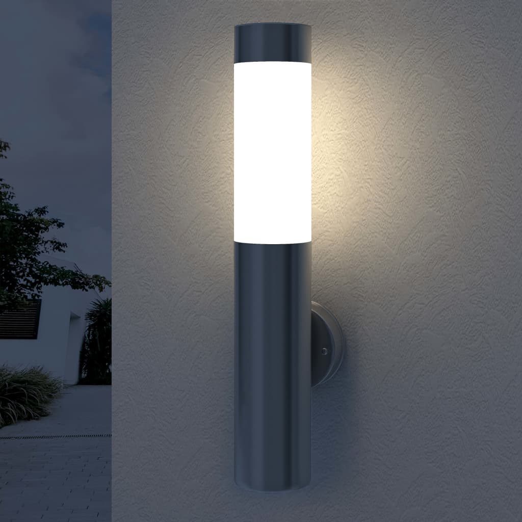 Lampioncini moderni da giardino in acciaio inox interno ed esterno,2 | homemem39