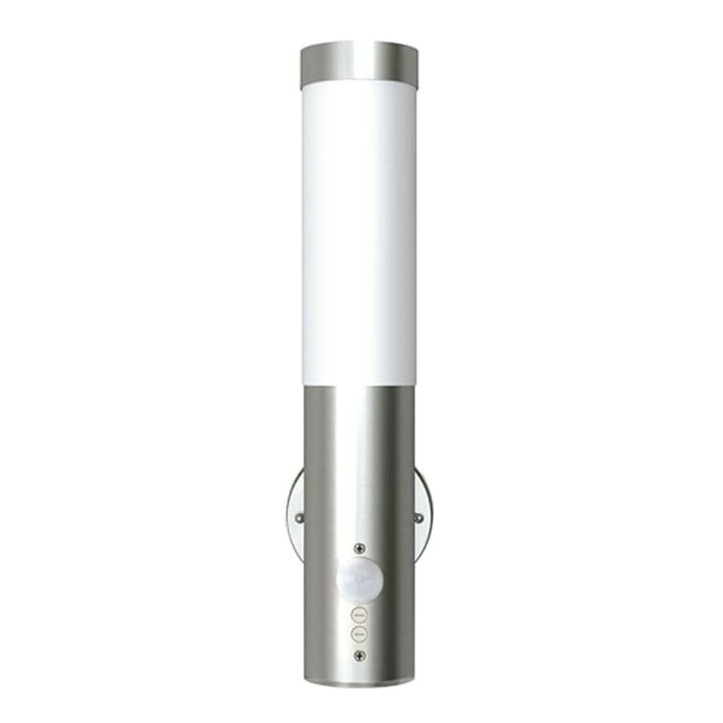 Lampade da parete per esterni 2 pezzi con sensore di movimento in acciaio inossidabile | homemem39