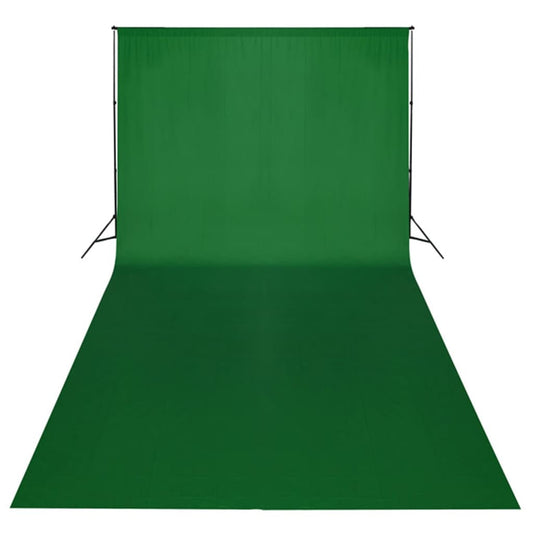 Set Studio Fotografico Fondale Verde 600x300 cm e Luci - homemem39