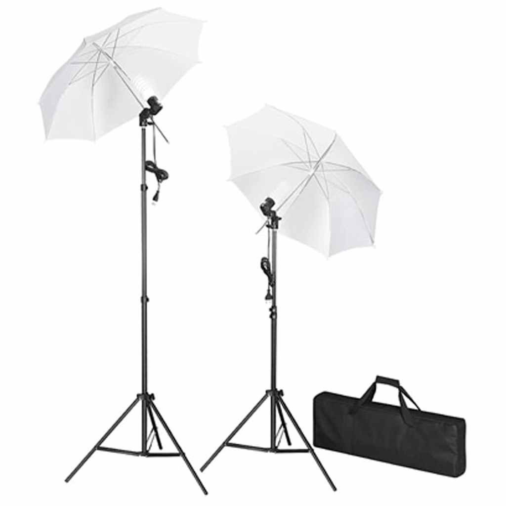 Set Studio Fotografico Fondale Nero 600x300 cm e Luci - homemem39