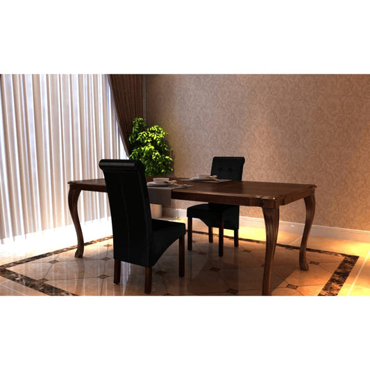 Sedie da Pranzo 2 pz Nere in Similpelle | homemem39