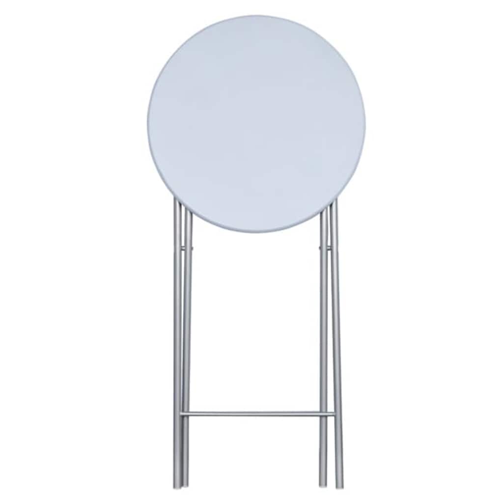 Tavoli da Bar Set 4 pz con Ripiano in MDF Bianco