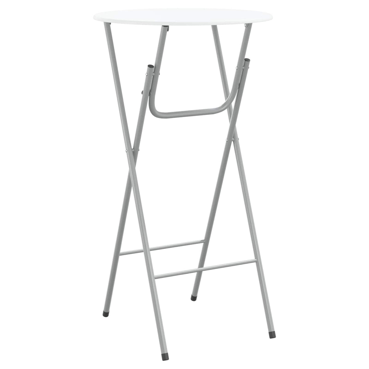 Tavoli da Bar Set 4 pz con Ripiano in MDF Bianco