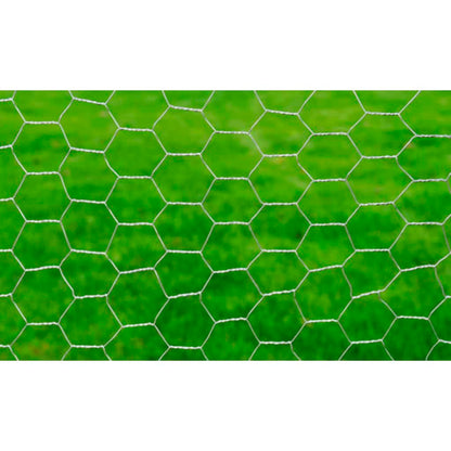 Recinzione in Rete in Acciaio Zincato Esagonale 1x25 m Argento - homemem39