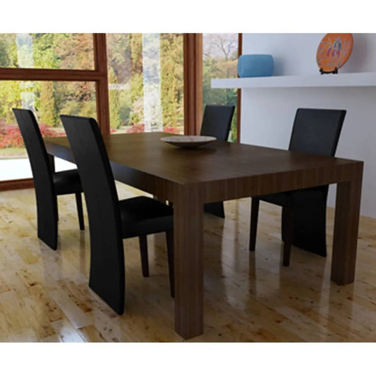 Sedie da Pranzo 4 pz Nere in Similpelle | homemem39