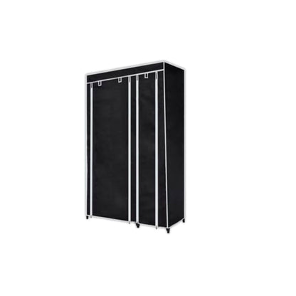 Armadio Guardaroba Pieghevole Nero 110 x 45 x 175 cm - homemem39