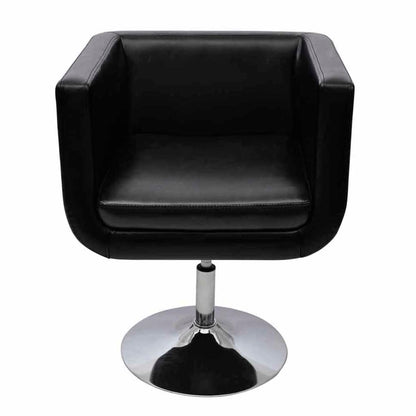 Sedia da Bar Nero in Similpelle - homemem39