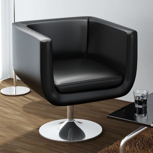 Sedia da Bar Nero in Similpelle - homemem39