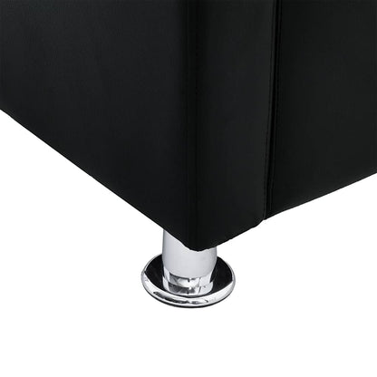 Poltrona a Pozzetto Nera in Similpelle - homemem39