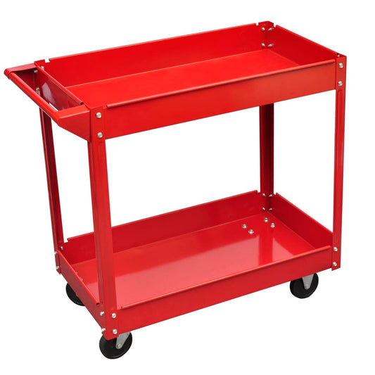 Carrello Portautensili da Officina 100 Kg Rosso