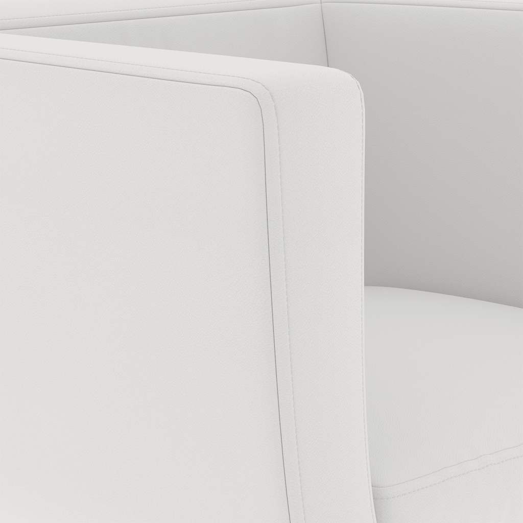 Sedie da Bar 2 pz Bianchi in Similpelle