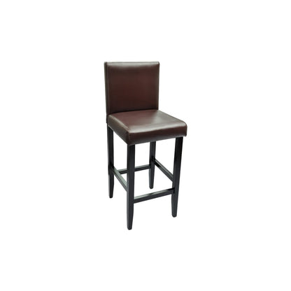 Sgabelli da Bar 2 pz Marrone Scuro in Similpelle - homemem39