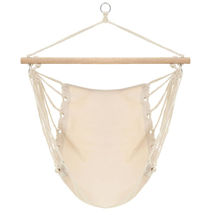 Amaca in tessuto bianco crema di grande dimensione