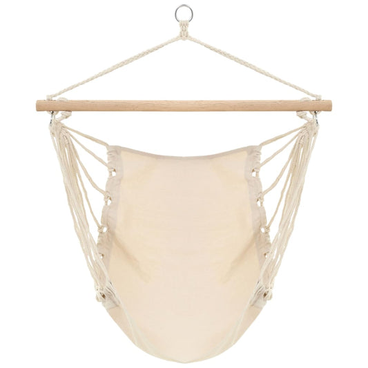 Amaca in tessuto bianco crema di grande dimensione