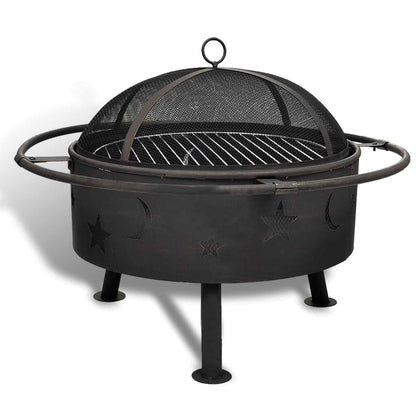 Bilancia di Fuoco Luna Nero 82 x 82 x 64 cm Acciaio