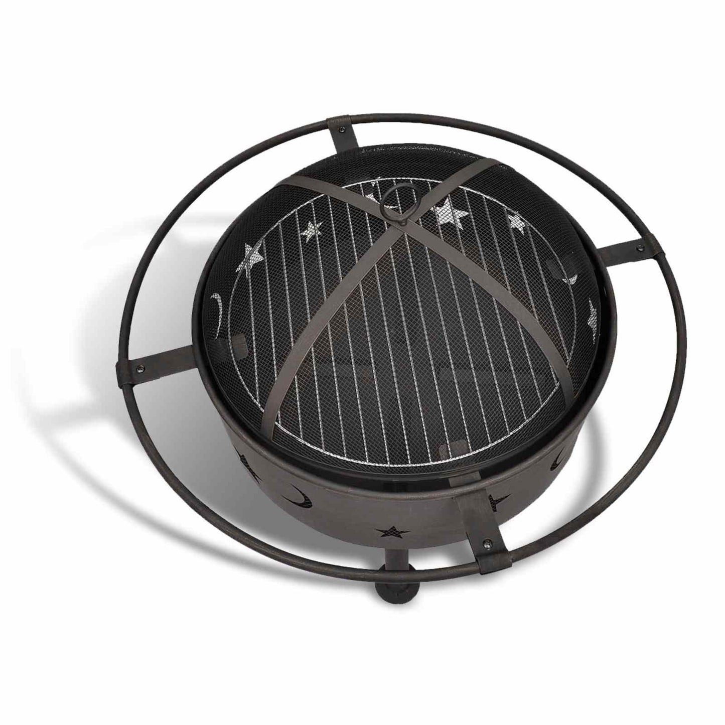 Bilancia di Fuoco Luna Nero 82 x 82 x 64 cm Acciaio