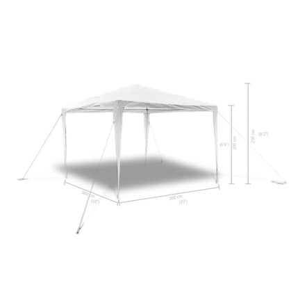 Gazebo da Esterno 3x3 m con Tetto a Piramide per Feste | homemem39