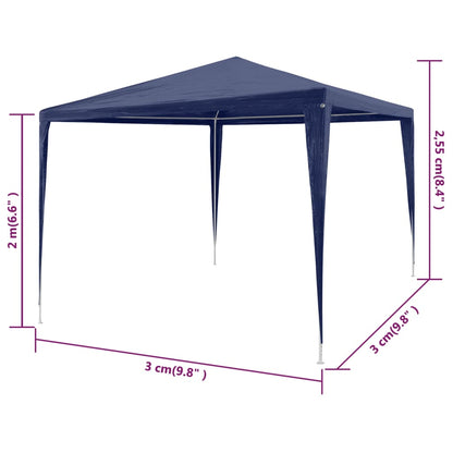 Gazebo da Esterno Tenda per Feste 3 x 3 Blu - homemem39