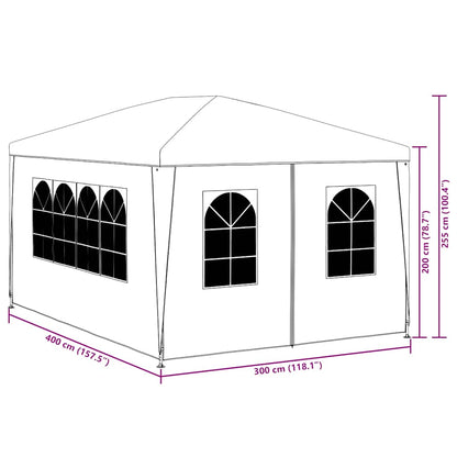 Tenda per Feste 3x4 m Blu - homemem39