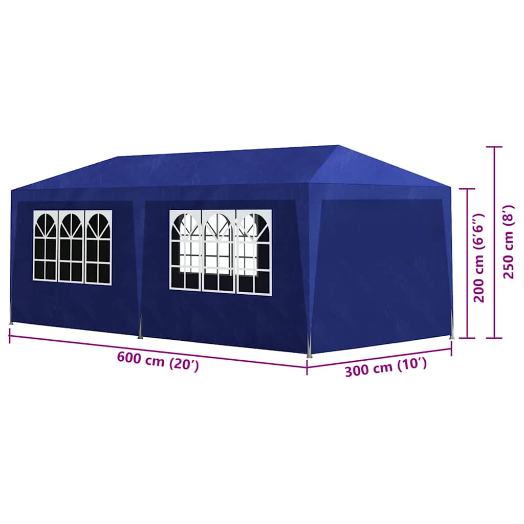 Tenda per Feste 3x6 m Blu - homemem39