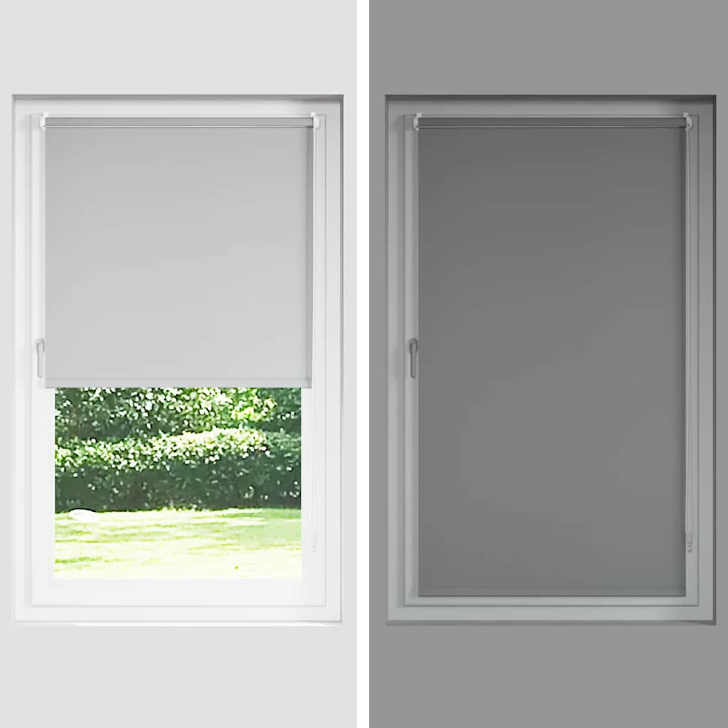 Tenda a Rullo Oscurante 100 x 230 cm Grigio - homemem39